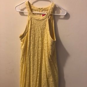 Yellow Bestey Johnson Halter Dress